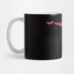 red butterfly pattern Mug